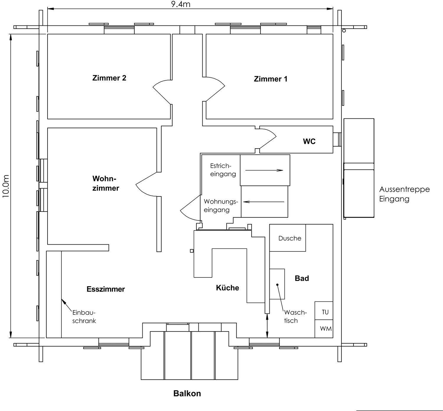Appartement de 3 ½ pièces