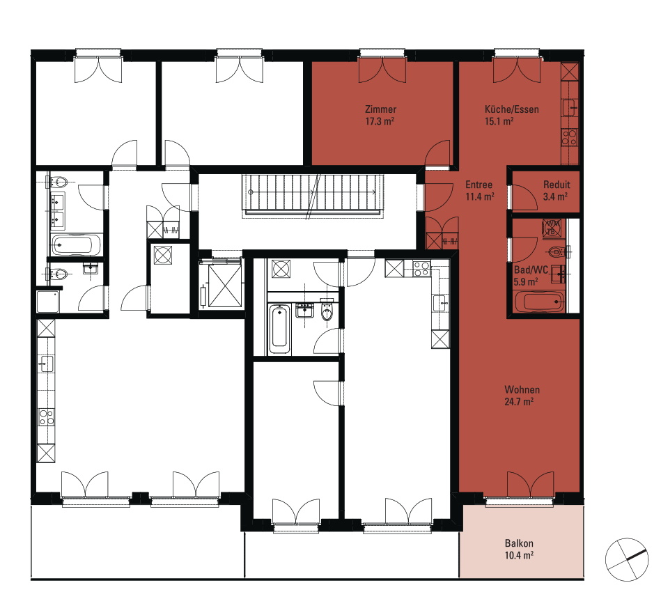 2 ½ rooms apartment