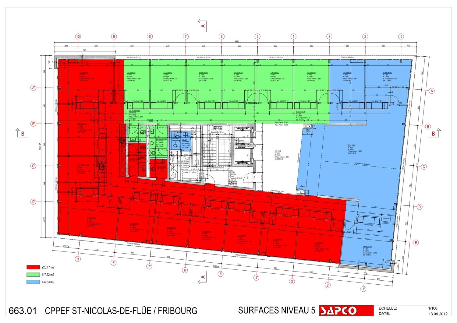 226m² office