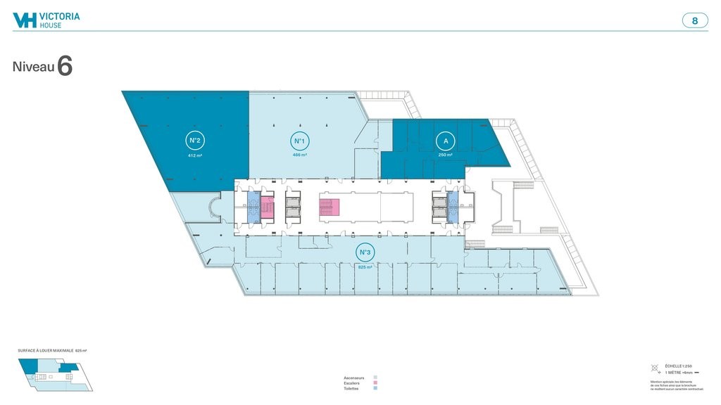 1237m² office