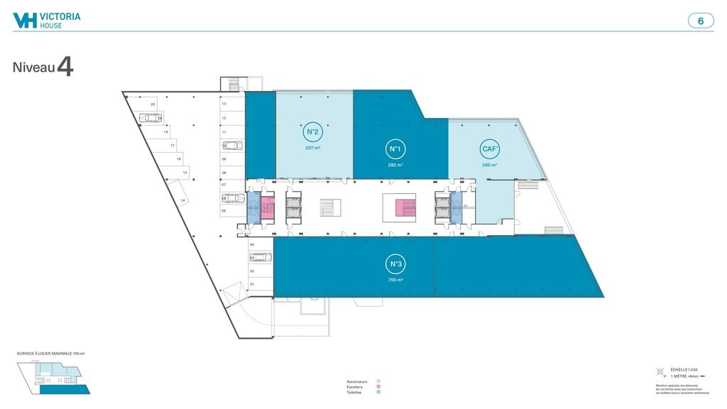 755m² office