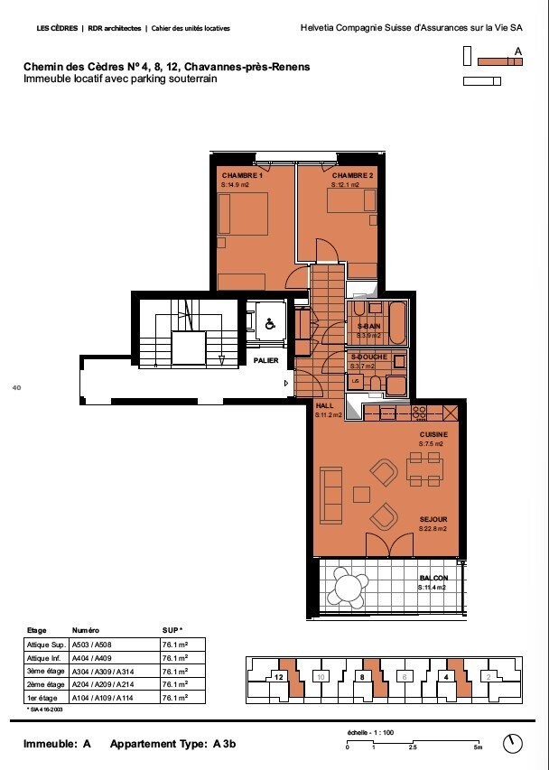 3 ½ rooms apartment
