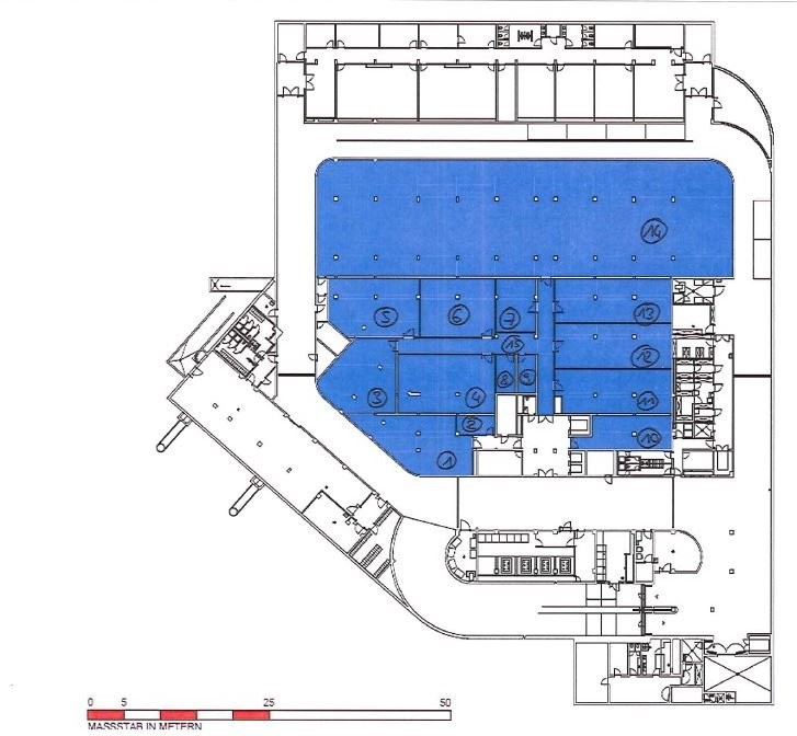 917m² storage room
