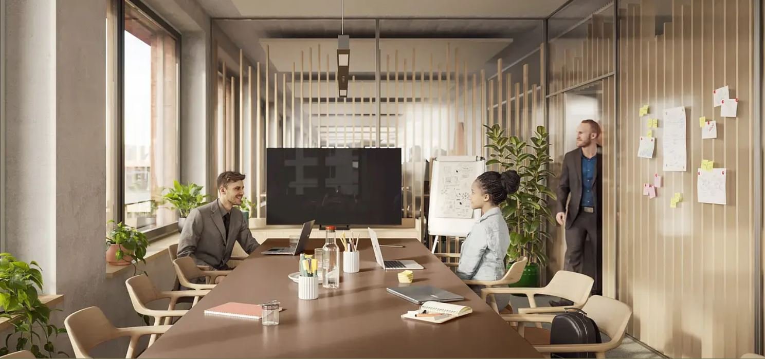 900m² office