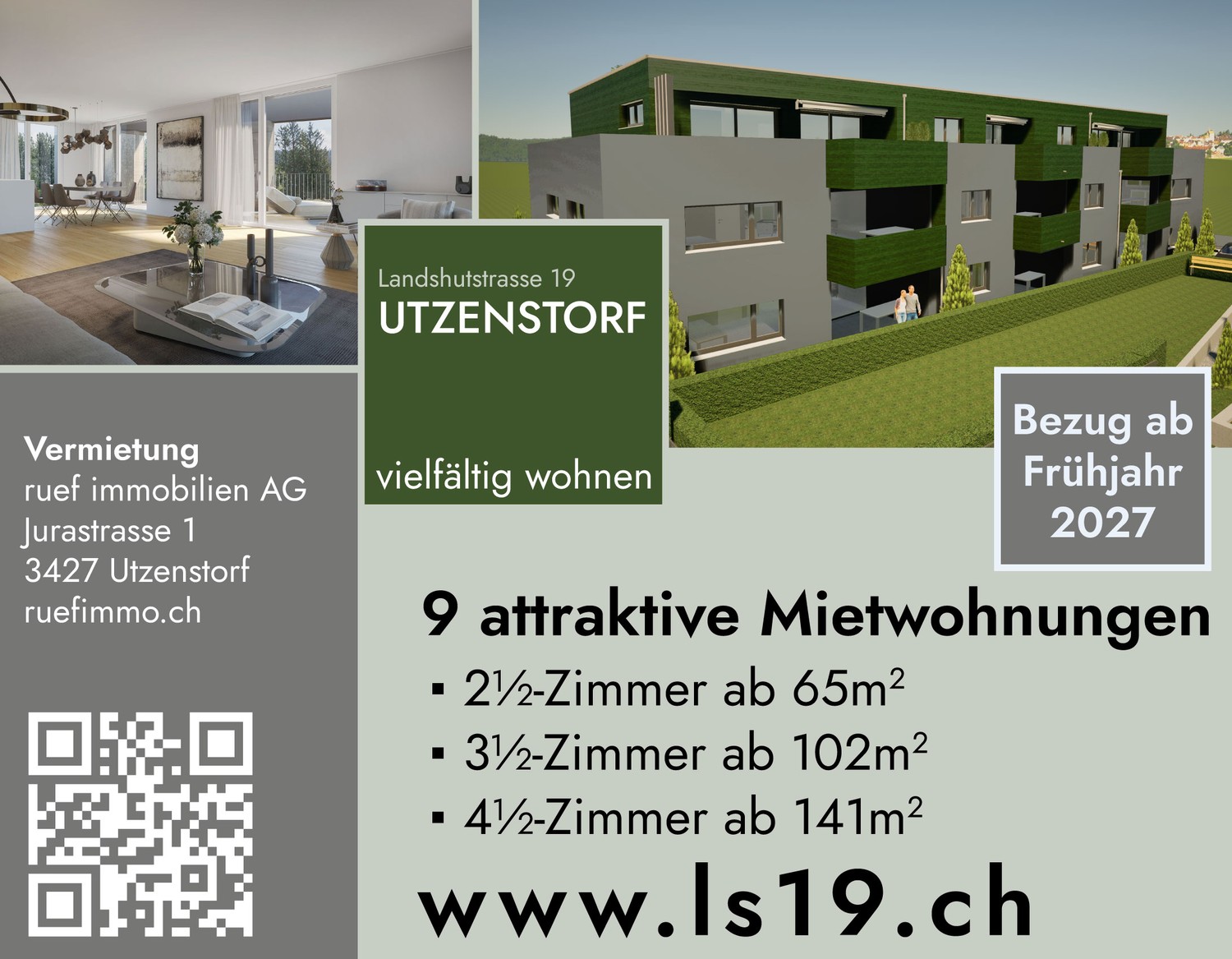 3 ½ pièces appartement