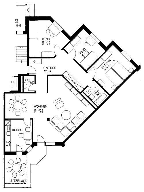 4 ½ pièces appartement
