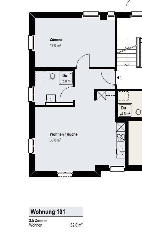 Appartement de 2 ½ pièces, photo 7 sur 7