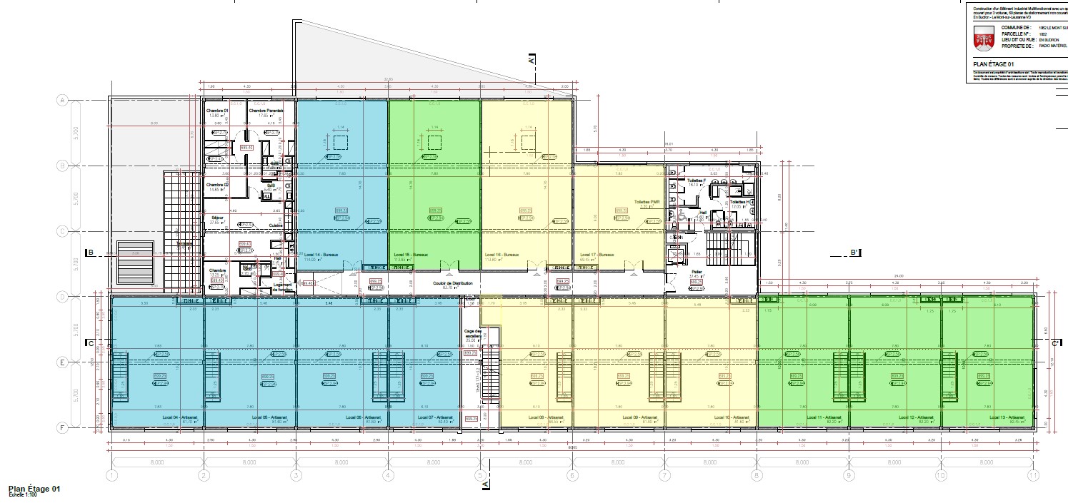 1368m² industrial object
