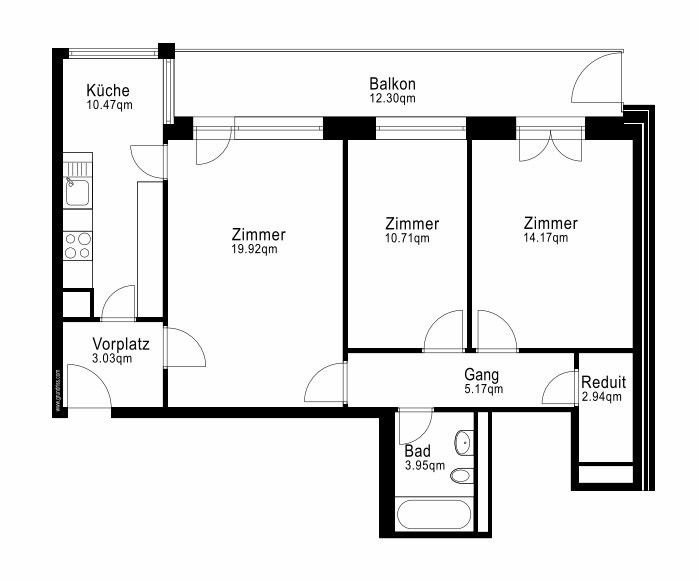 3 ½ pièces appartement, photo 7 sur 7