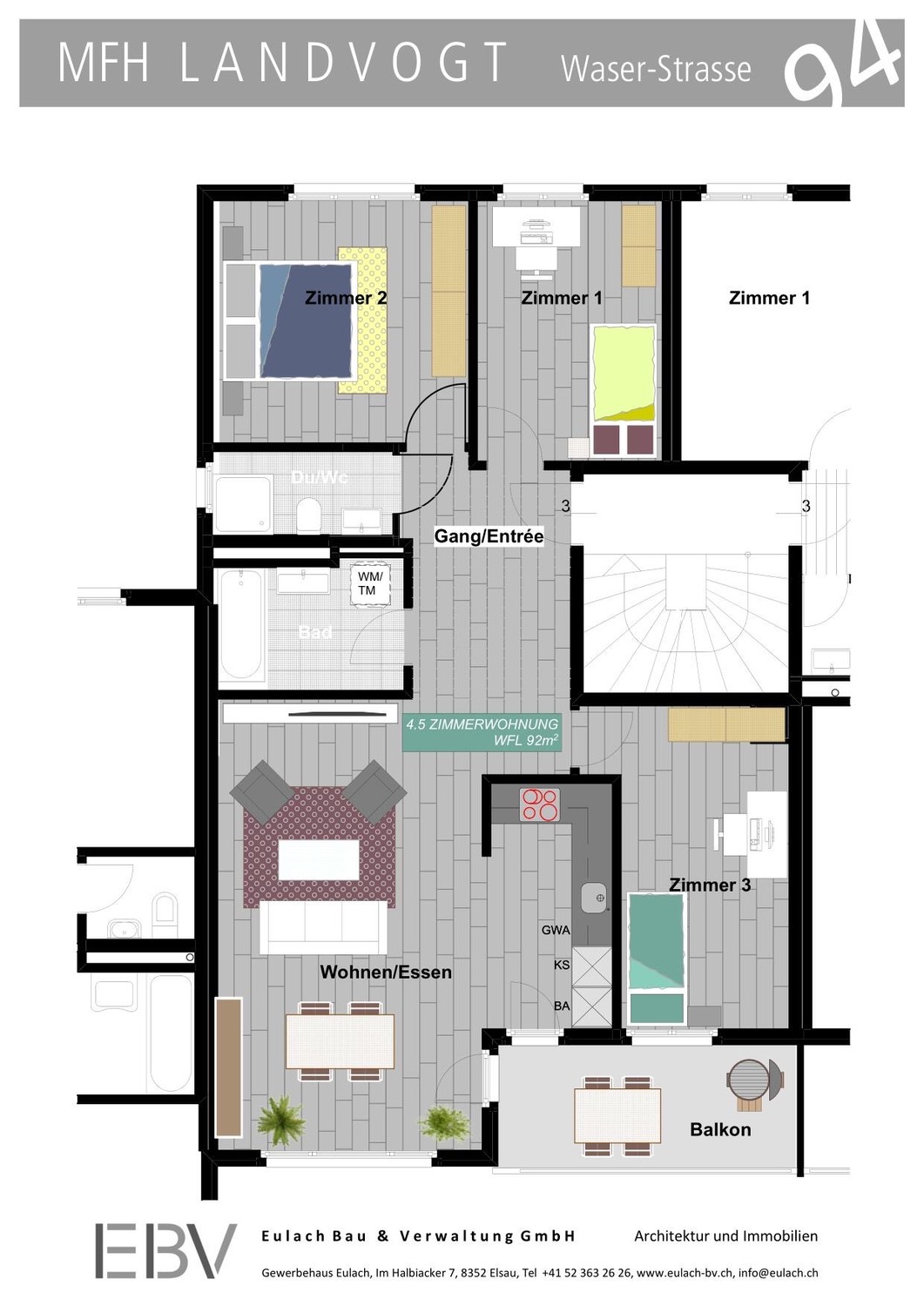 Appartement de 4 ½ pièces, photo 2 sur 8