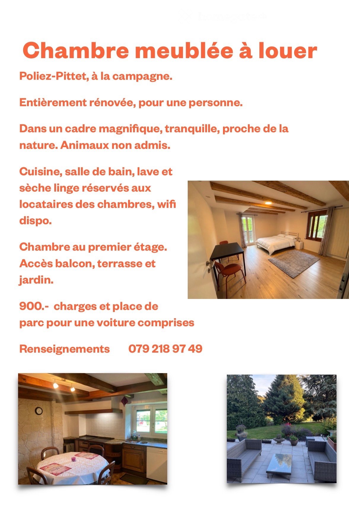 1 chambre individuelle, photo 2 sur 2