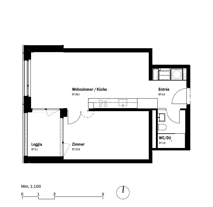 Appartement de 1 ½ pièces, photo 1 sur 10