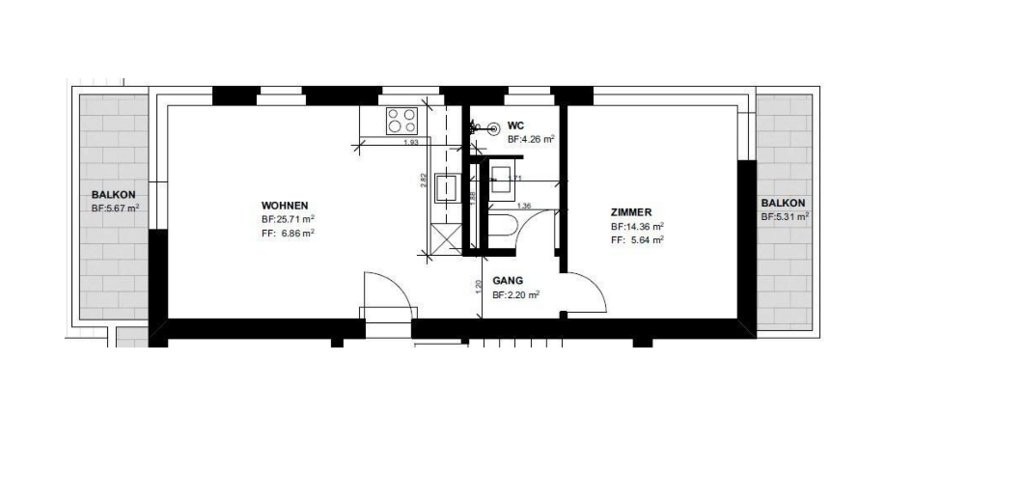 Appartement de 2 ½ pièces, photo 8 sur 8