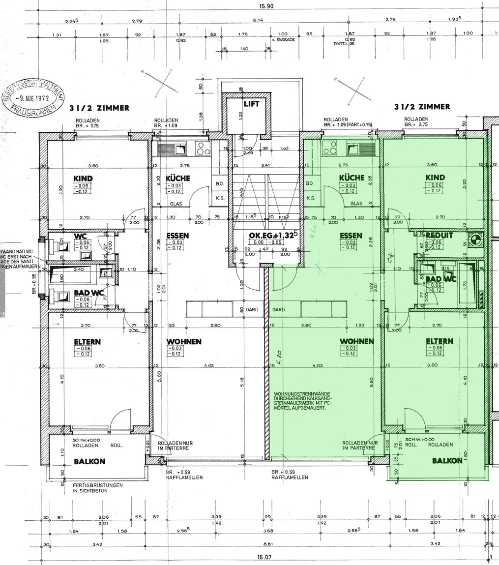 Appartement de 3 ½ pièces