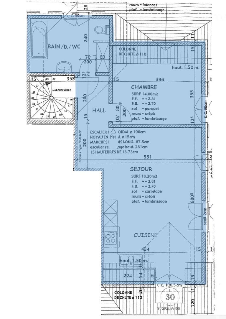 3 rooms apartment