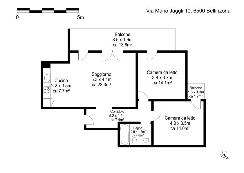 3 ½ pièces appartement, photo 7 sur 7