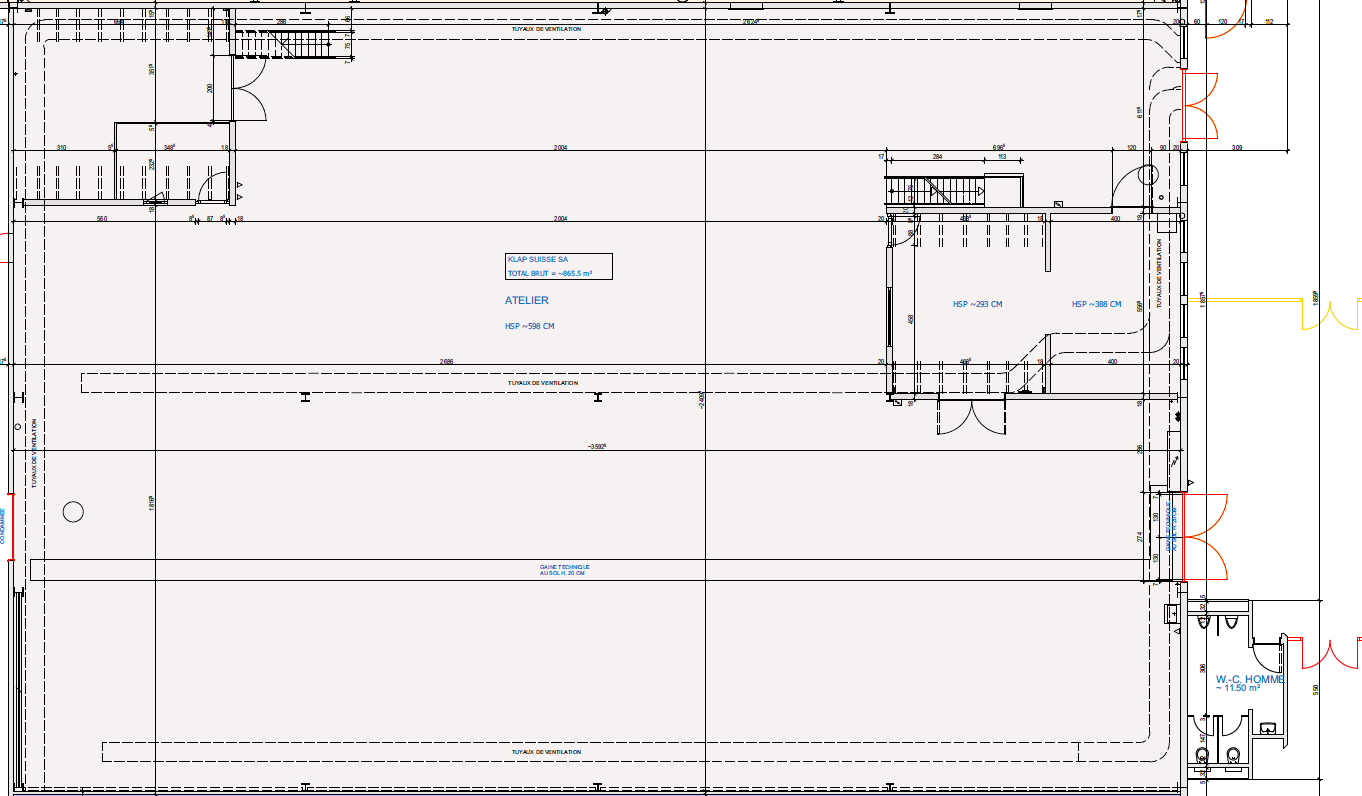 866m² industrial object