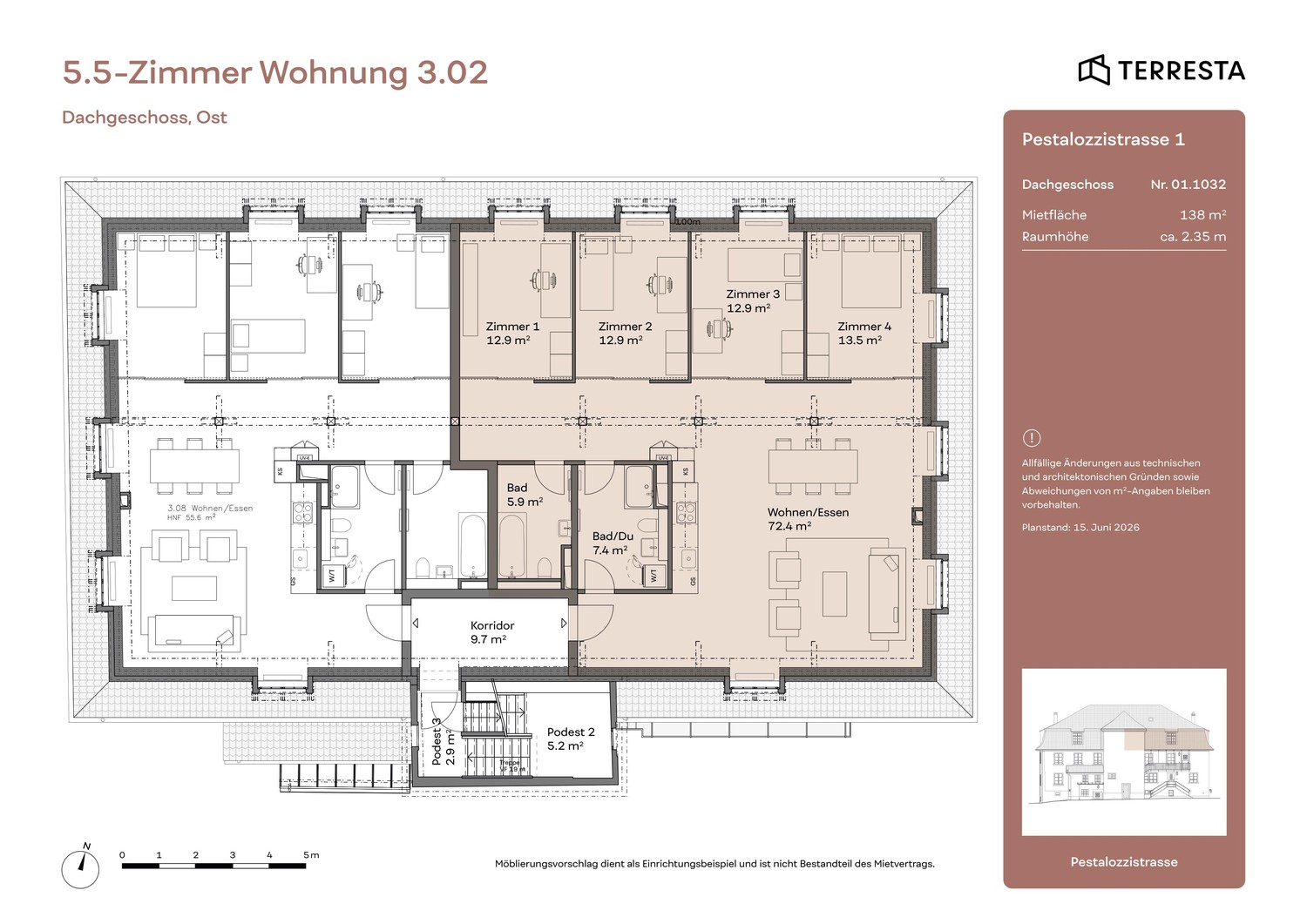 Appartement de 5 ½ pièces