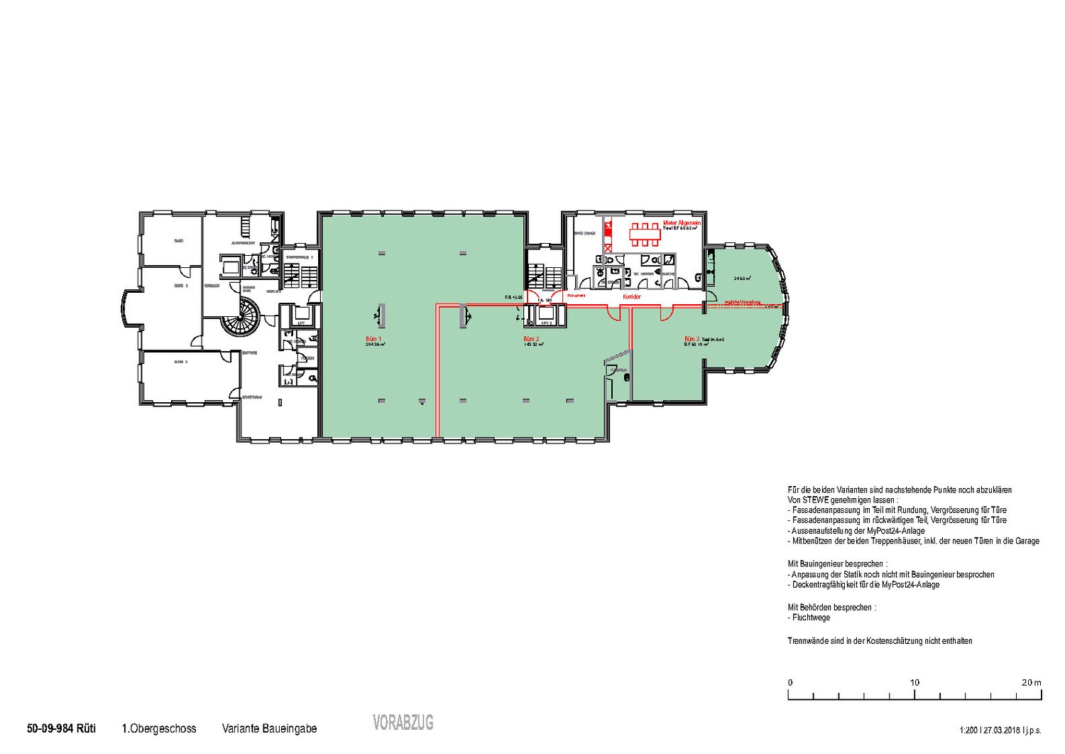 100-500m² bureau