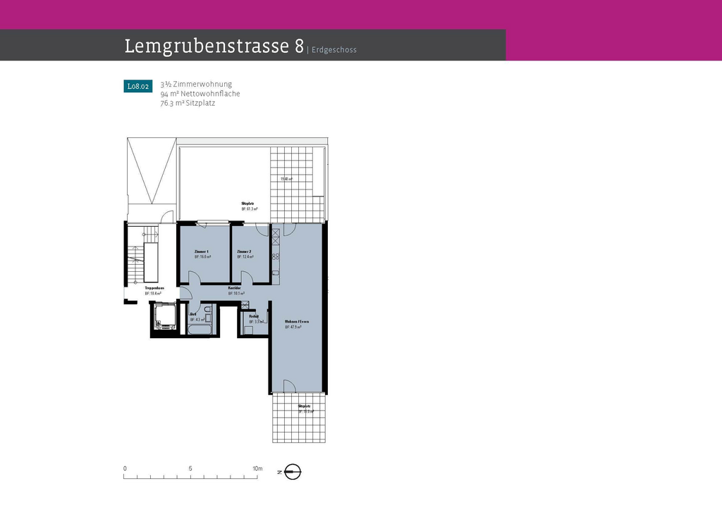 Appartement de 3 ½ pièces