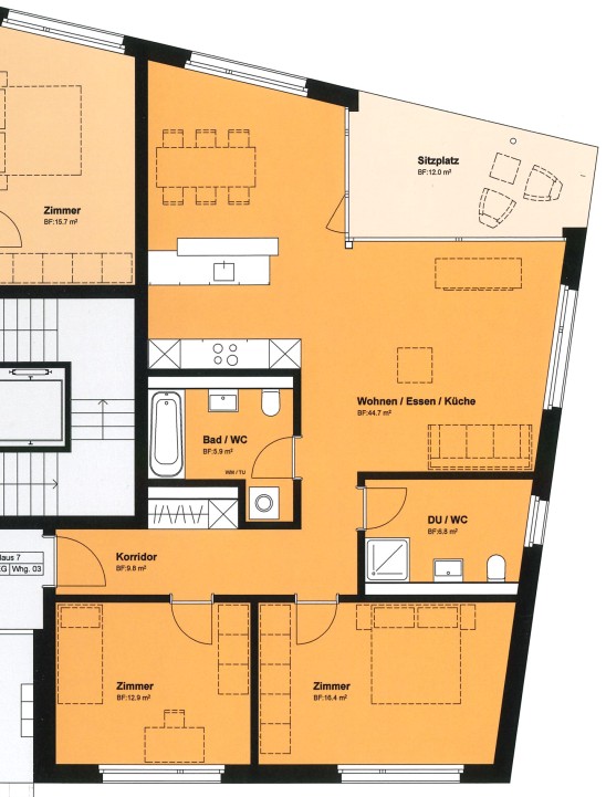 Appartement de 3 ½ pièces
