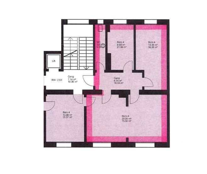 Bureau de 76m²