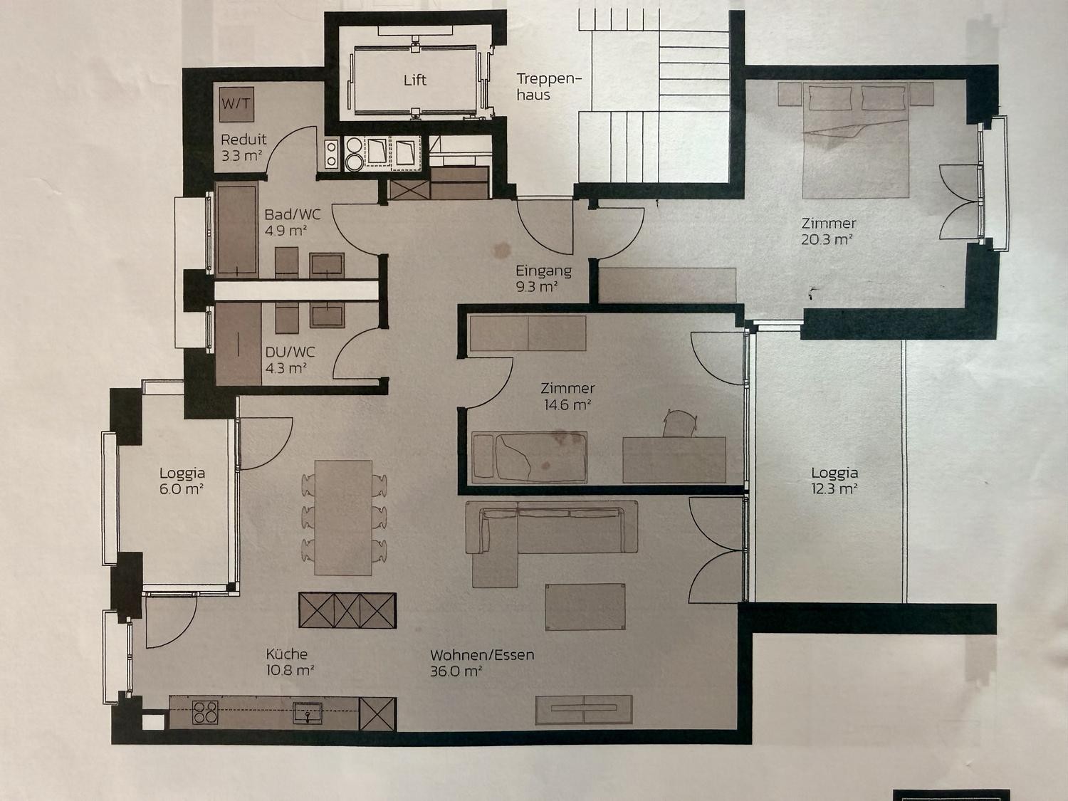 Appartement de 3 ½ pièces