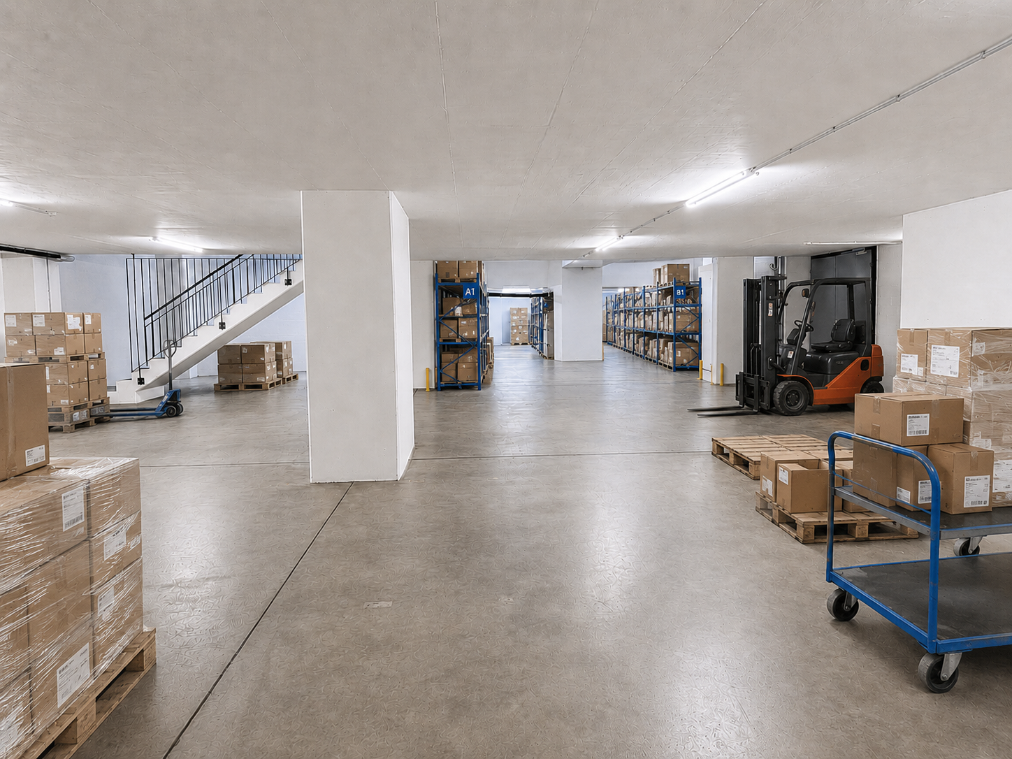 514m² de surface de stockage