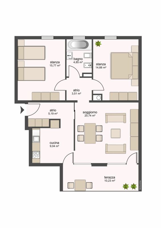 Appartement de 3 ½ pièces, photo 5 sur 10