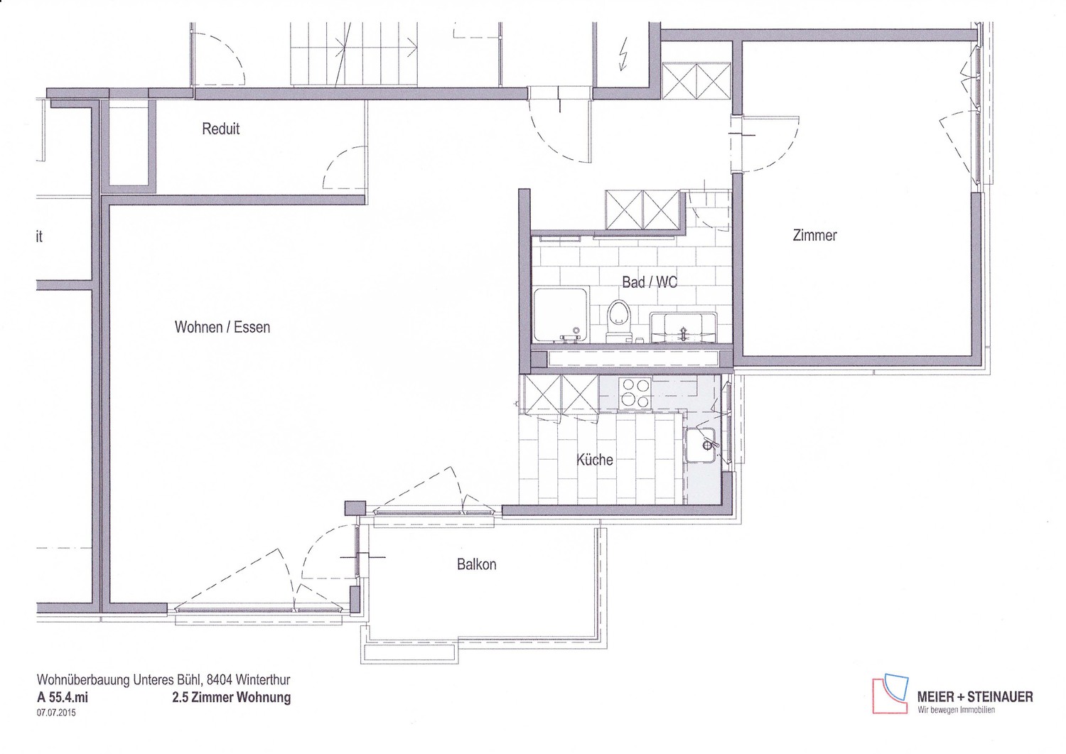 Appartement de 2 ½ pièces

Lumineux appartement de 2.5 pièces au 10ème étage avec balcon et vue dégagée sur Winterthur

A Oberwinterthur, dans le complexe "Unteres Bühl", nous louons dès le 1.11.2026 ce bel appartement de 2.5 pièces au 10ème étage.

Équipements :
- Cuisine avec plaques vitrocéramiqu, photo 5 sur 8
