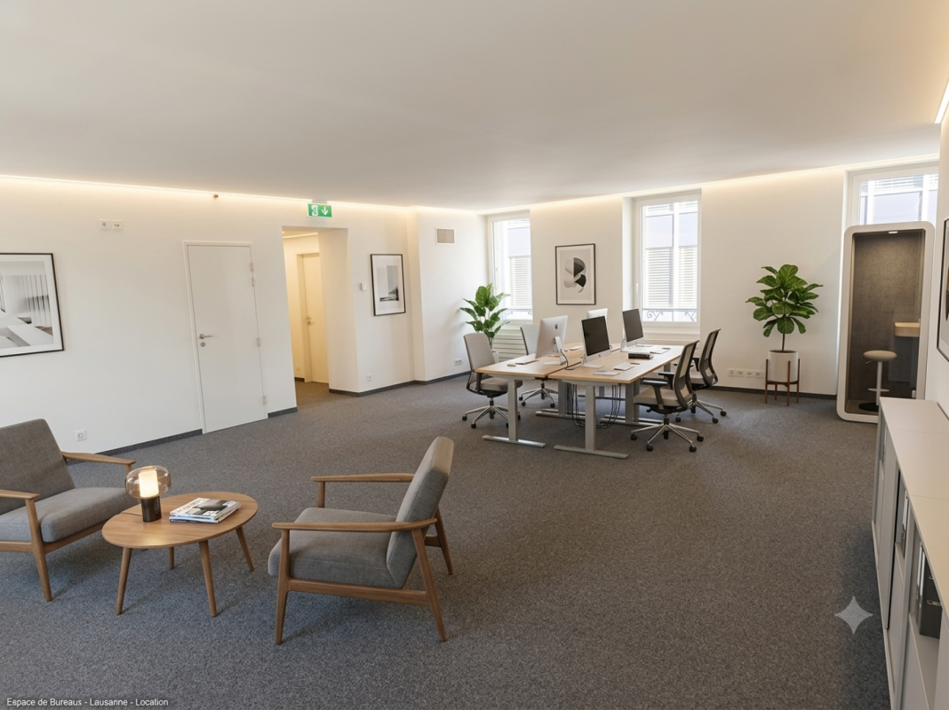 1306m² office