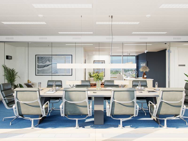 640m² office