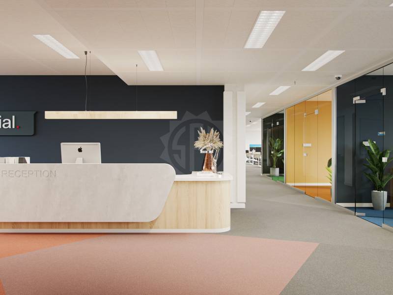 640m² office