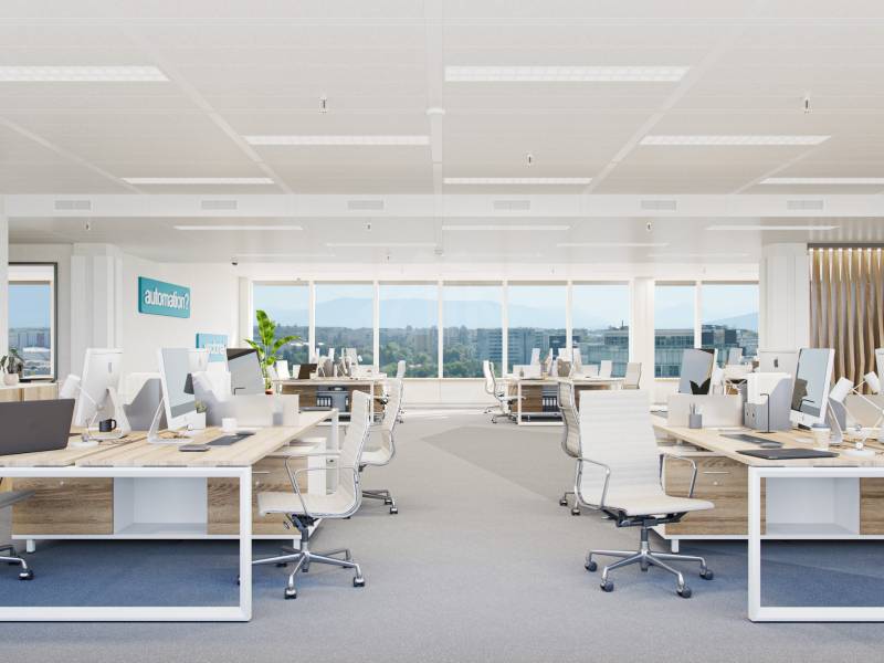 640m² office