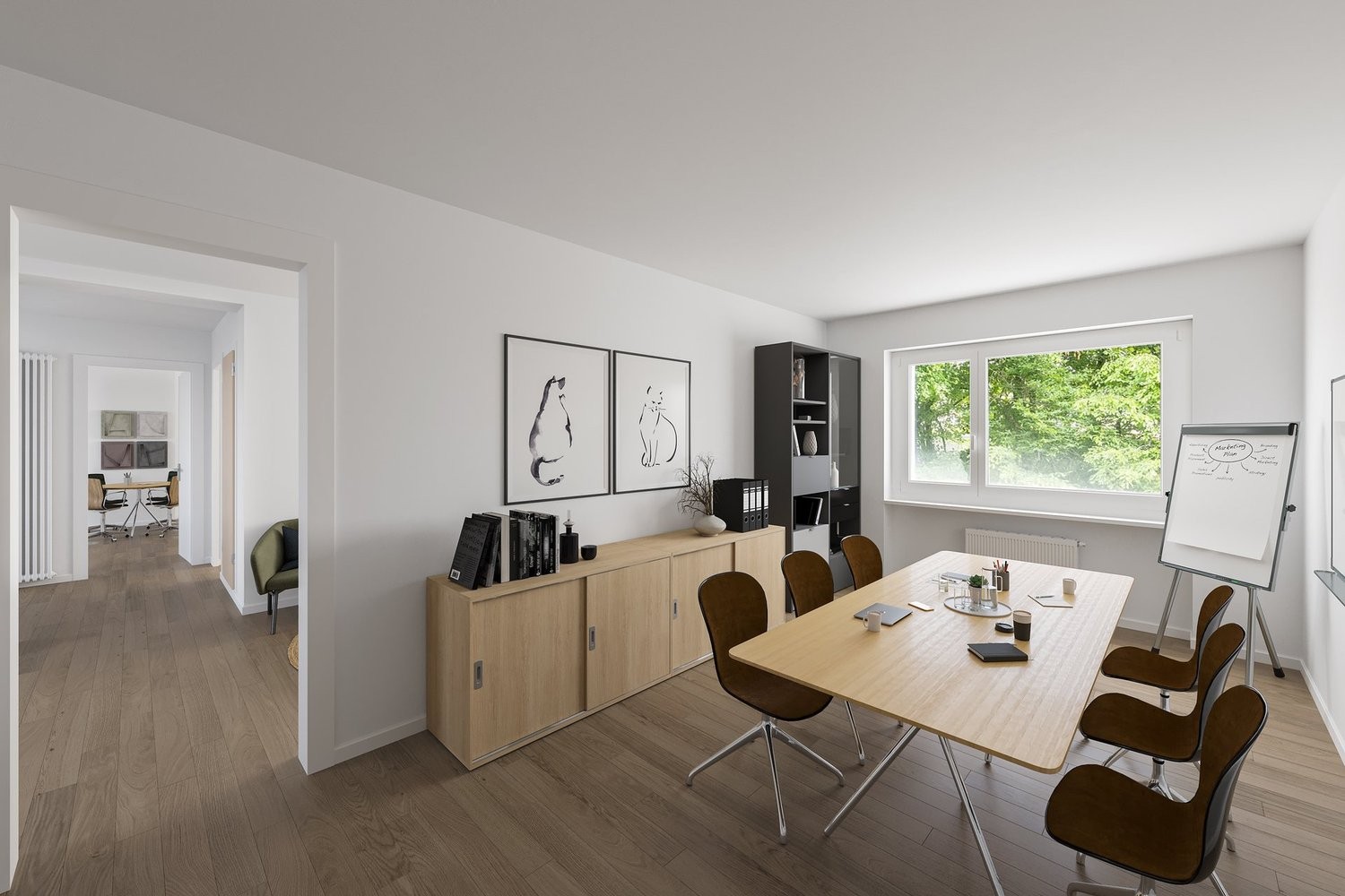 70m² de bureau