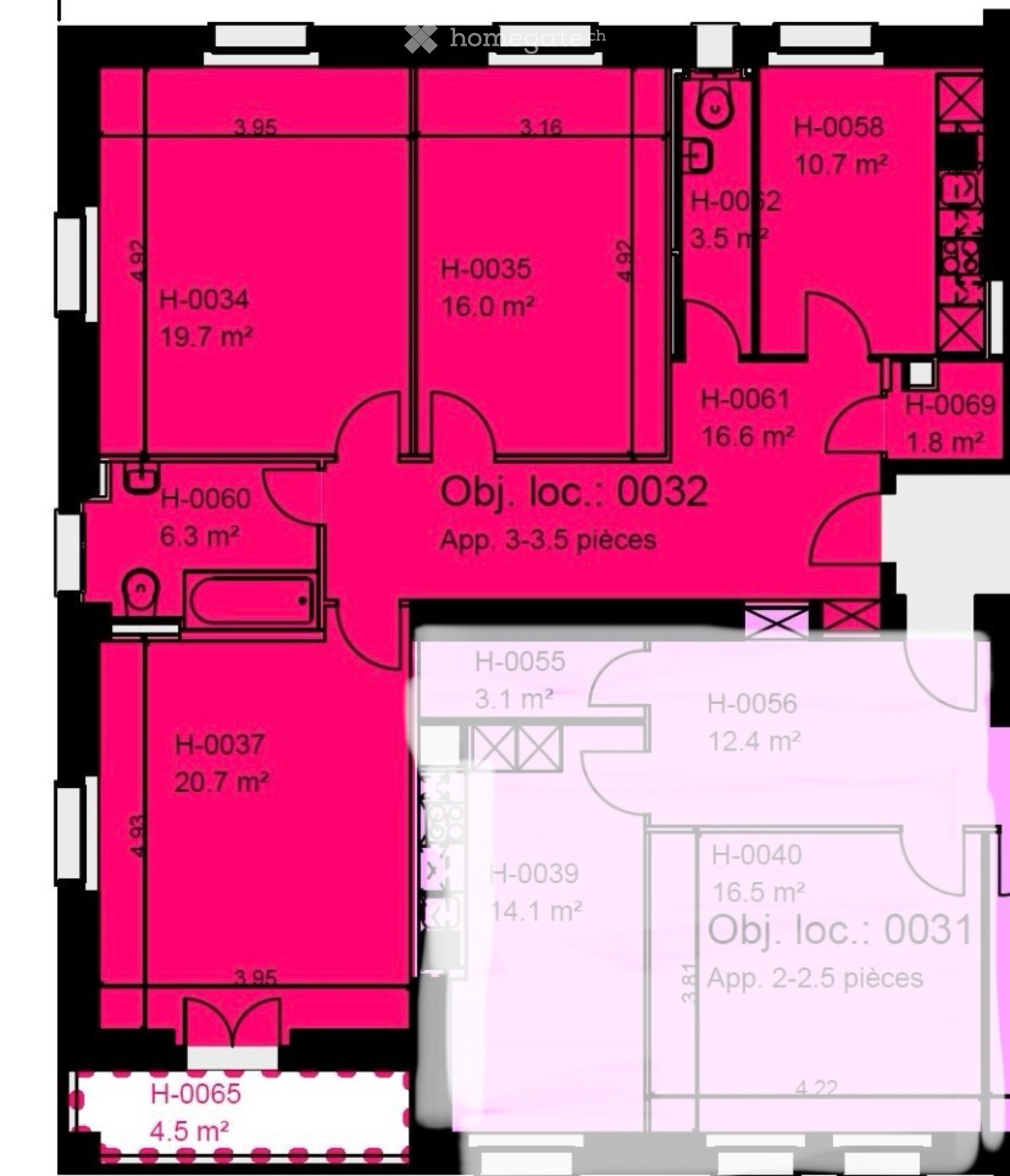3 rooms apartment, photo 3 sur 3