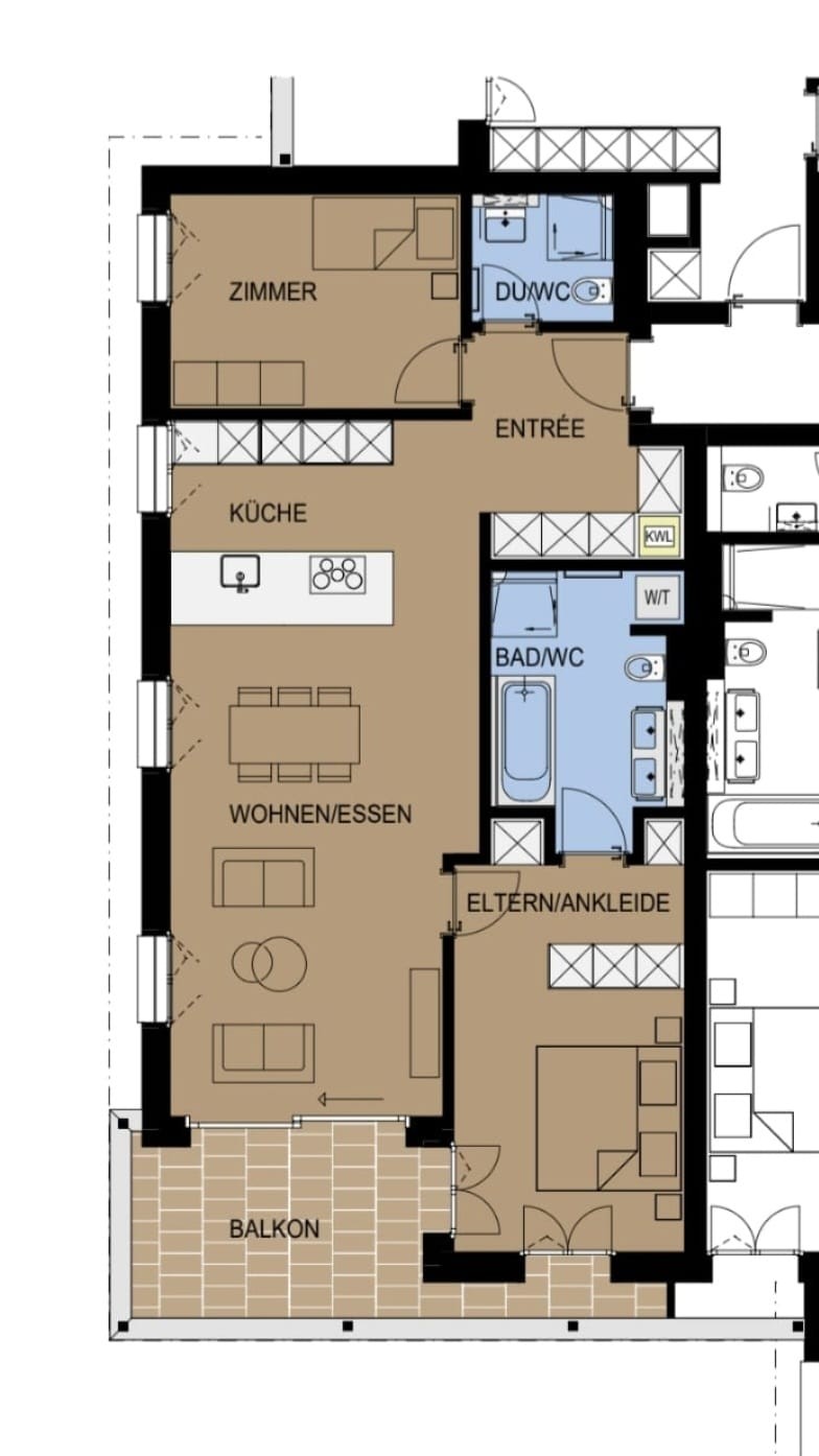 3 ½ rooms apartment, photo 4 sur 4