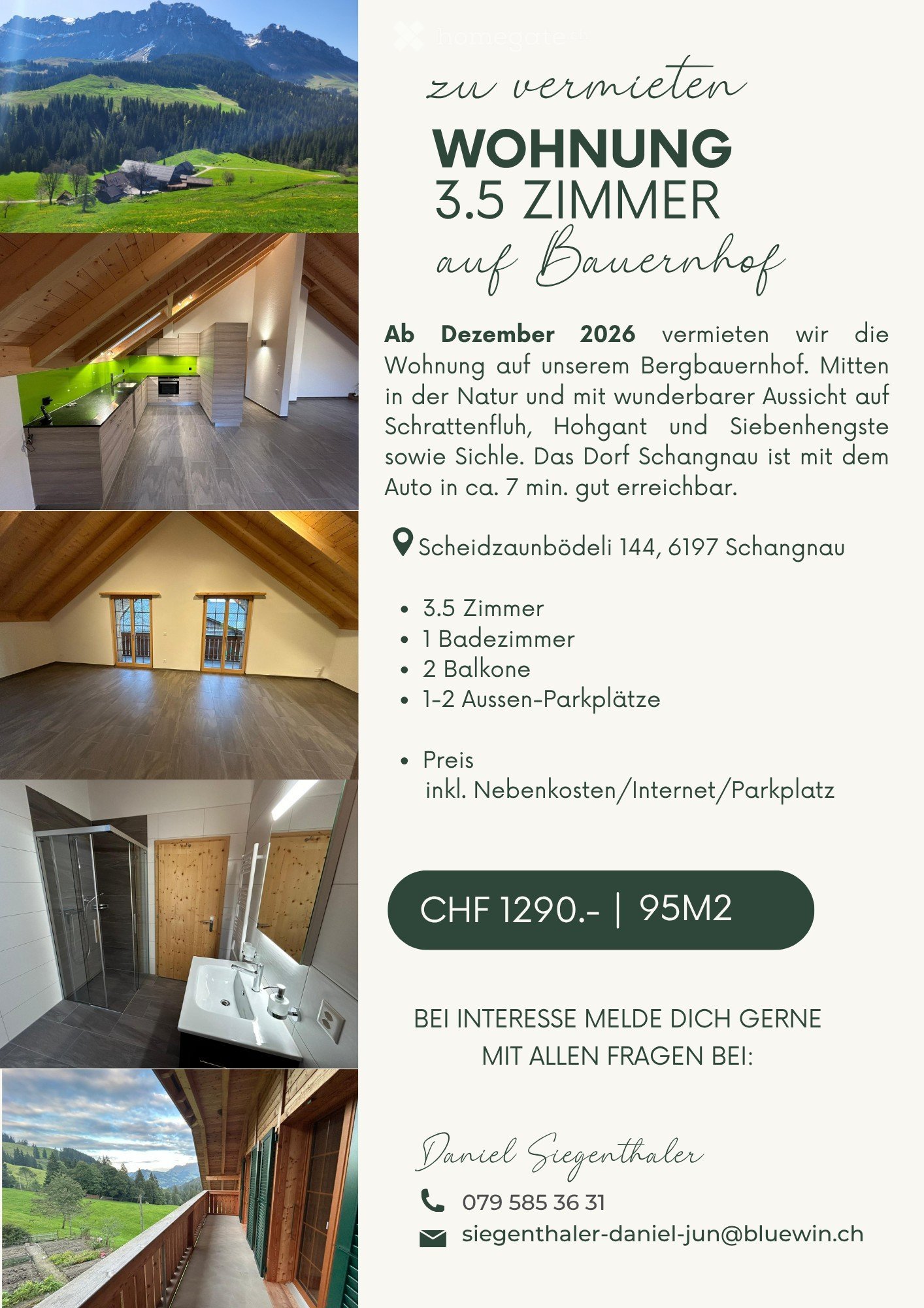 Appartement de 3 ½ pièces, photo 1 sur 5