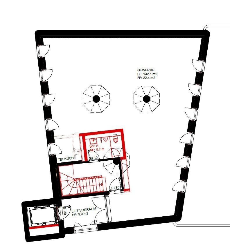 142m² ufficio