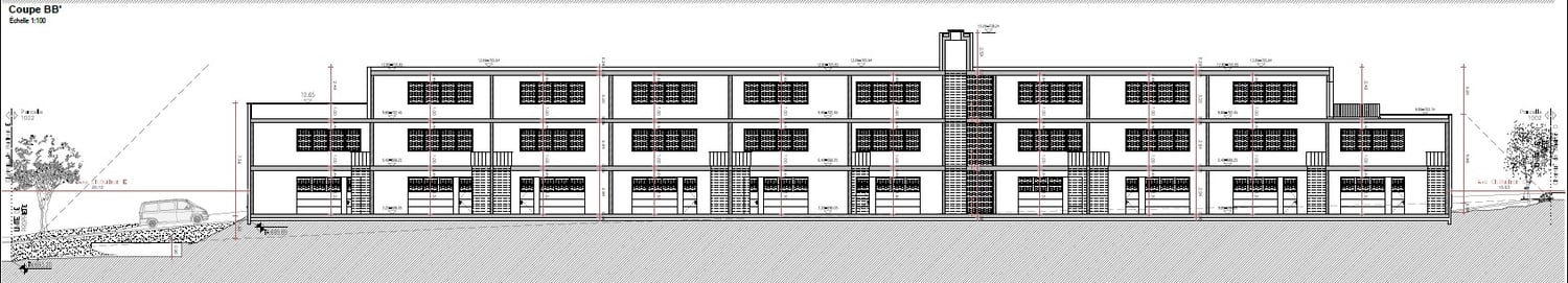 996m² office
