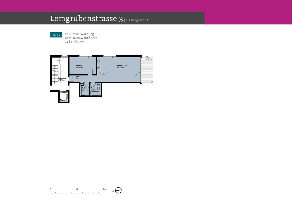 Appartement de 2 ½ pièces