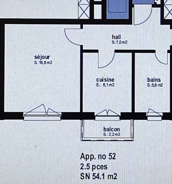 1 ½ rooms apartment, photo 3 sur 4
