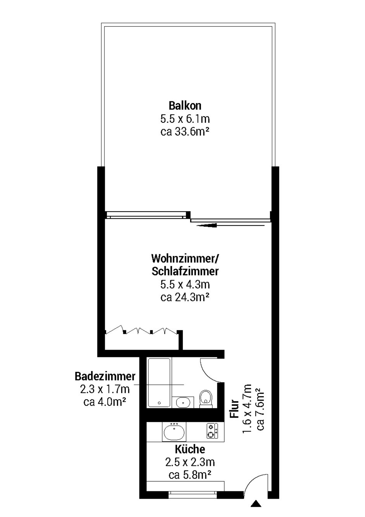 Appartement de 1 ½ pièces, photo 10 sur 10
