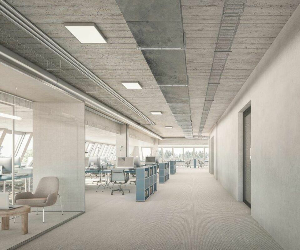 2400m² de bureaux