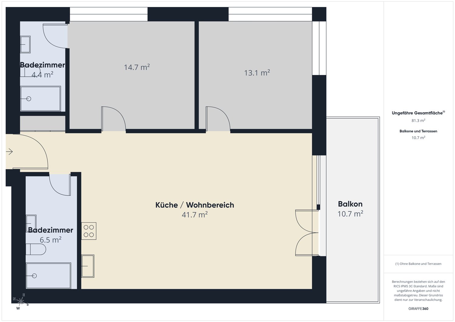 3 ½ rooms apartment