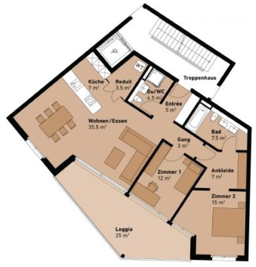 Appartement de 3 ½ pièces