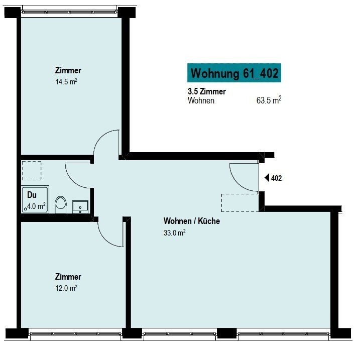 Appartement de 2 ½ pièces, photo 7 sur 8
