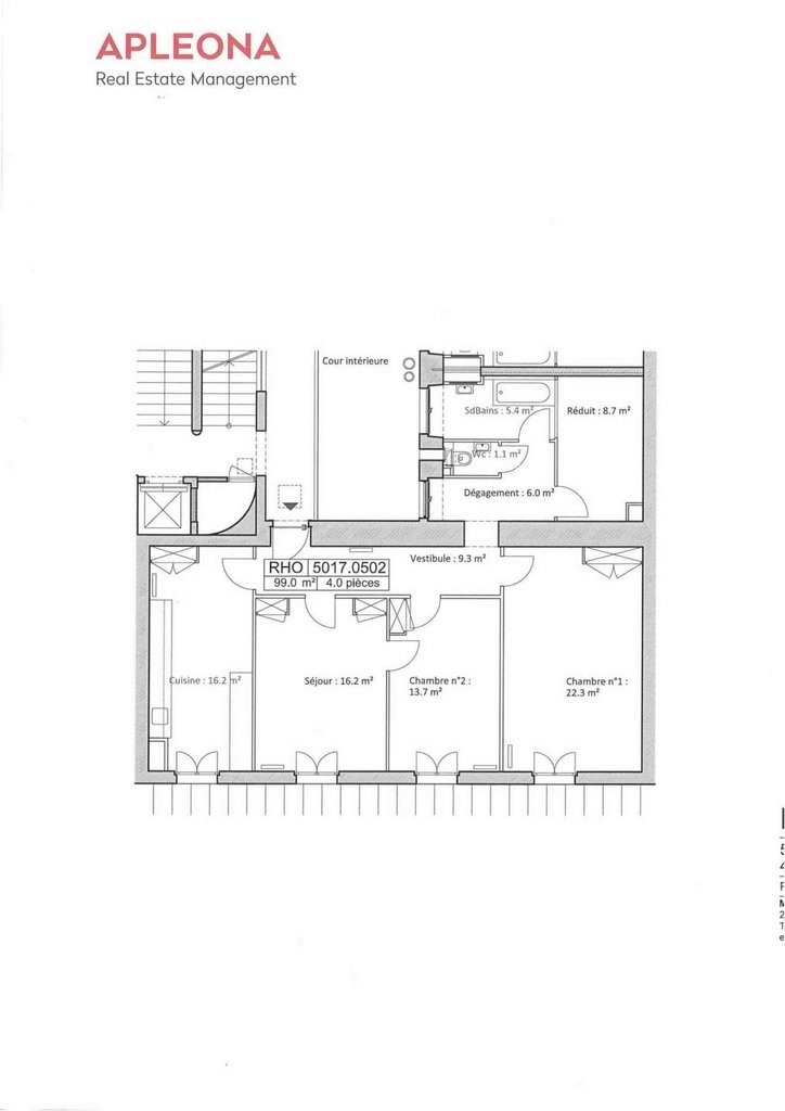 4 rooms apartment, photo 4 sur 5