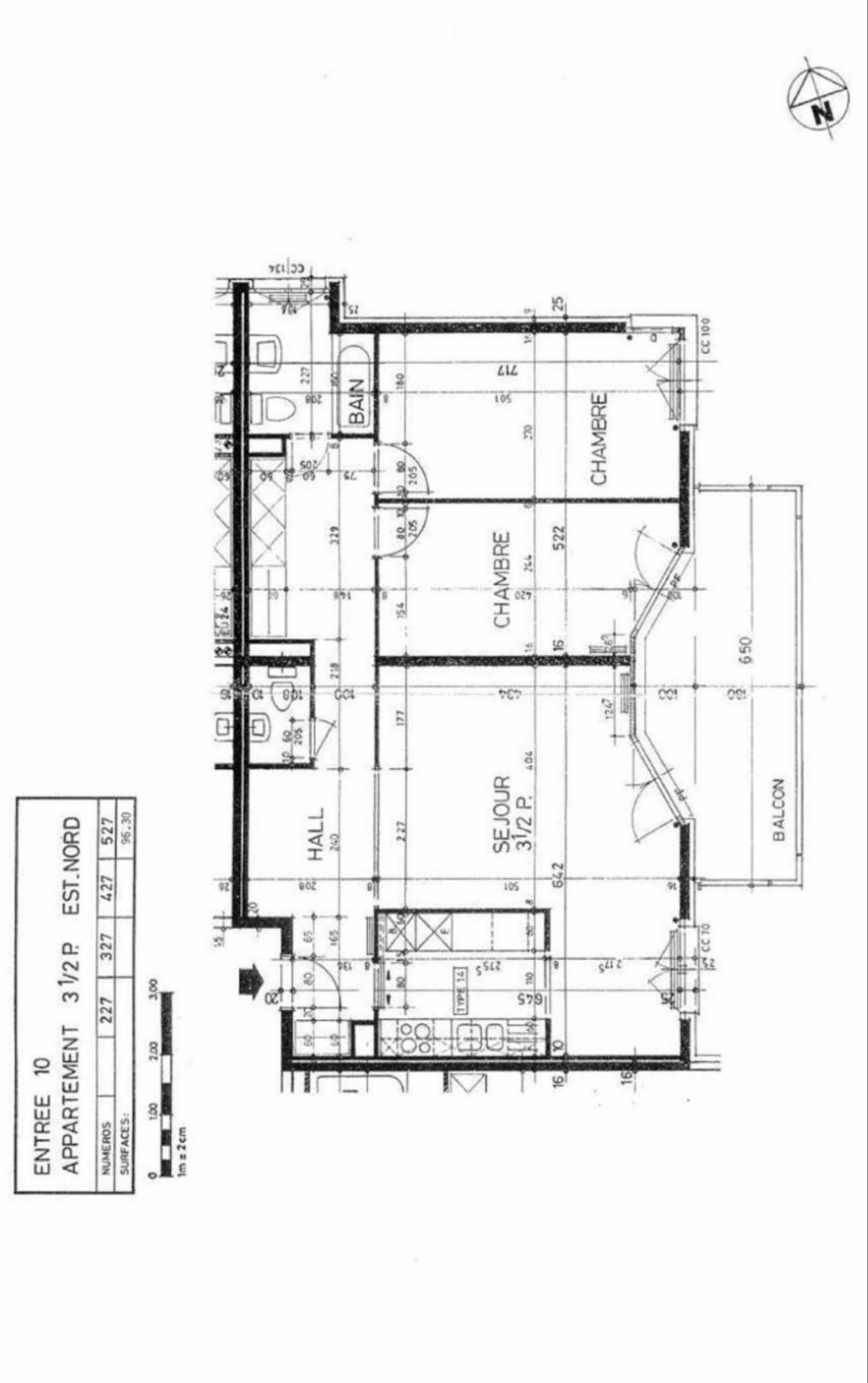3 rooms apartment, photo 1 sur 5