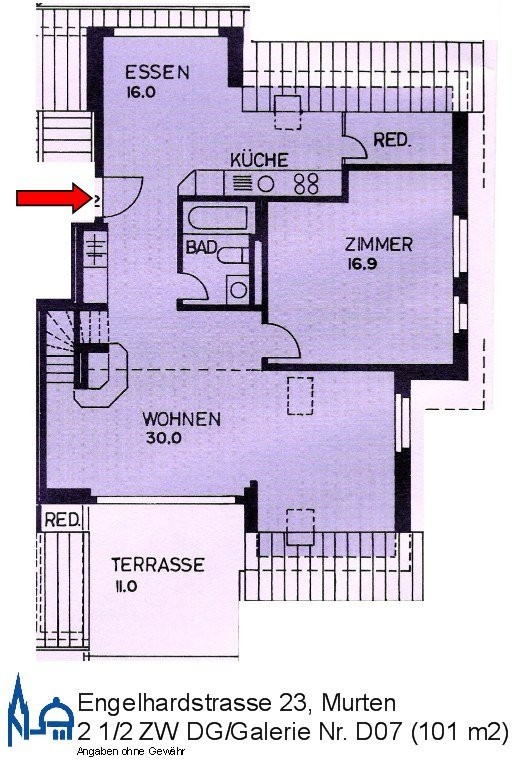 Appartement en attique de 2 ½ pièces, photo 10 sur 10